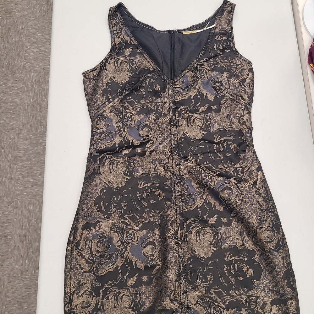 Max Studio Black and Gold Dress